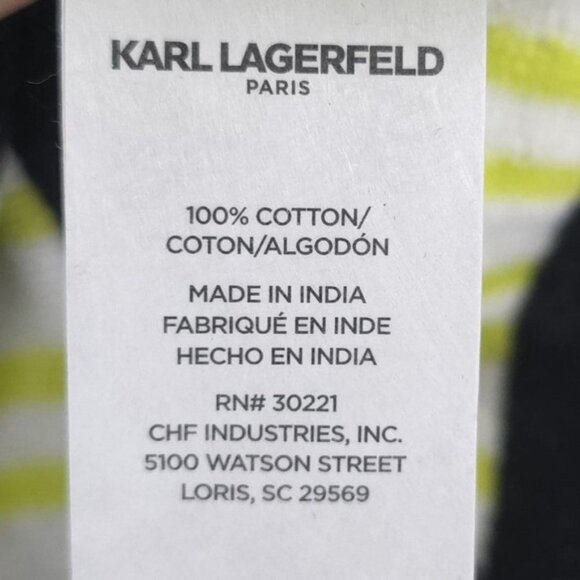 NWT KARL LAGERFELD LOGO TUNIC Beach Towel 36 in X 72 in 6 FEET LONG 100% Cotton - Picture 5 of 9